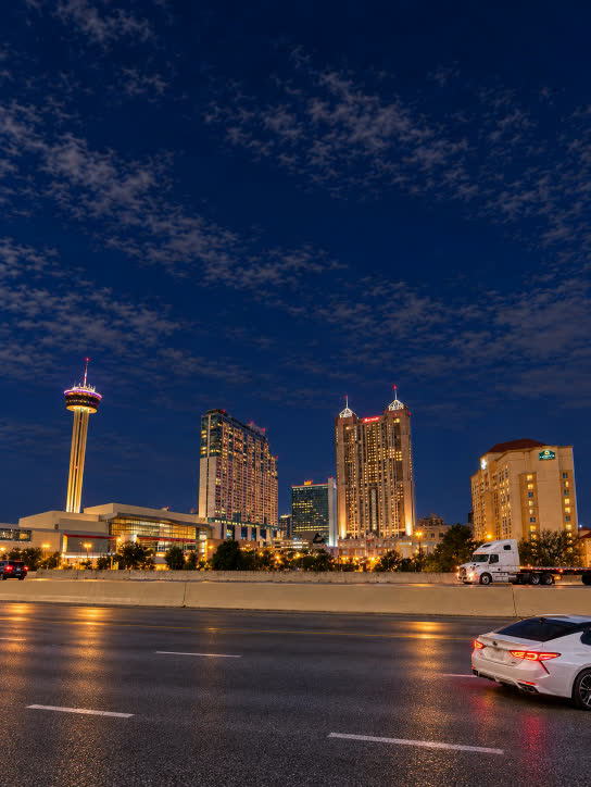 San Antonio in the early morning light