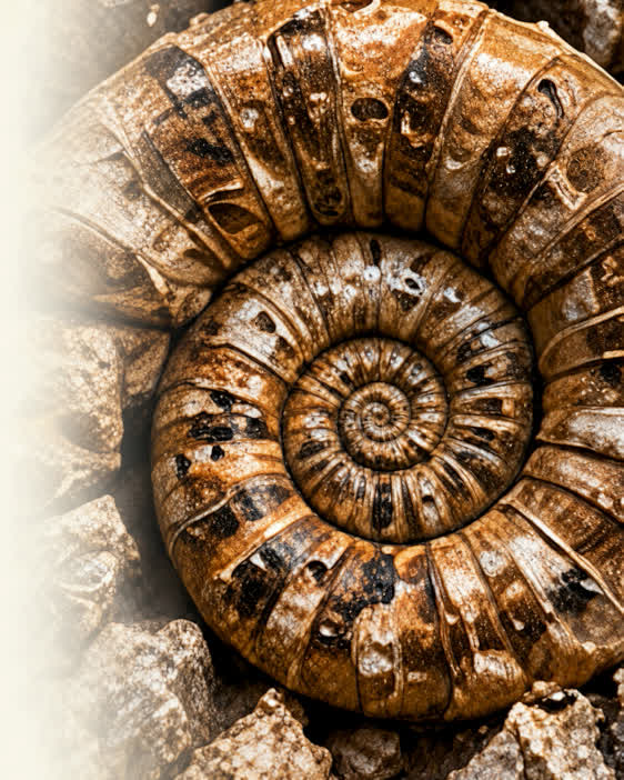 Ancient fossil representing Texas prehistoric history